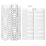 Anneth 100 Stück Schmelzformen, Formen für Schmelzbehälter aus transparentem Kunststoff, Formen für Kerzen, 1 Eimer aus PET mit 300 ml