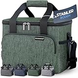 HELDENWERK Kühltasche für Essen & Getränke - Isolierte Thermotasche auslaufsicher & wasserdicht - Frühstückstasche, Picknick Lunchtasche, Thermo Tasche olivgrün
