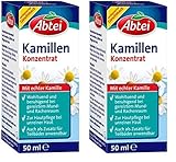 Abtei Kamillen Konzentrat - mit echter Kamille - vielseitig anwendbar - für Haut-, Haar- und Mundpflege, für Umschläge oder als Badezusatz - vegan - 1 x 50 ml (Packung mit 2)