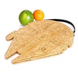 YATLADIS Millennium Falcon Personalisiertes Schneidebrett personalisierbar für Hochzeit Einweihungsfeier Jahrestag Geburtstag Weihnachten Geschenkidee für Freunde Paare Familie Mutter Papa