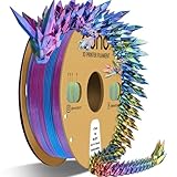 EONO PLA Dreifarbiges PLA Filament 1,75mm PLA Mehrfarbig für 3D Drucker Coextrusions Silk PLA Filament 1 kg (2,2 lbs) Mehrfarbiges PLA,Tricolor Filament PLA, Silk PLA Rot/Gold/Blau.