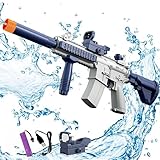 Wasserpistole Elektrisch, Wasserpistole Erwachsene und Kind, Reichweite Bis Zu 8 M, Geeignet FüR Pool Strand AktivitäTen Im Freien