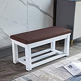 Sitzkissen für den Innen- und Außenbereich, 180 x 50 x 5 cm, dickes Schaumstoff-Sitzkissen für Möbel, abnehmbar, rutschfest, für Garten, Terrasse, Schaukel, Fenster