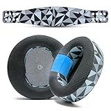 WC Mod Kit Maxwell – Kühlende Gel-Ohrpolster + Silikon-Kopfband kompatibel mit Audeze Maxwell für Xbox & PS5 von Wicked Cushions | Verbesserter Komfort, Kühlung und Haltbarkeit | Geo Grey