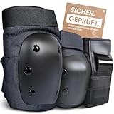 Liebkern Skate Protektoren Set für Erwachsene & Kinder [unisex] - Ideal für Inliner, Skateboard, Scooter - Schoner Inliner Erwachsene Knieschoner Inliner Schoner Erwachsene Schoner Set Erwachsene