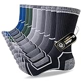 inaWarm Socken Herren 43-46 37-42 47-50,Wandersocken Atmungsaktive Baumwolle Sportsocken Gepolsterte Laufsocken,Trekkingsocken Sneaker Socken 5 Paar Arbeitssocken