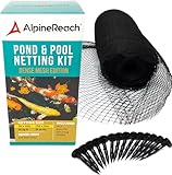 AlpineReach 2m x 3m Teichnetz Feinmaschig (10x10mm) Extra Stark Gewebtes Netz, Vogelschutznetz, Vogelnetz, Katzennetz, Schützt Koifische vor Blaureihern, Fischreiher, Vögeln, Blätter, UV beständig