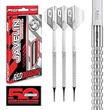 RED DRAGON Javelin Original 18g Softip Tungsten Darts Set with Flights and Stems