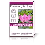 200 Blatt DIN A4 230g/m² Fotopapier Hglossy wasserfest Photopapier hochglänzend high glossy wasserfest für Brother Canon HP alle gängige Tintenstrahldrucker