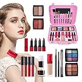 Yorajuy Teen Make-up-Set für Mädchen, Kosmetik-Set, großes Fassungsvermögen, Make-up-Set mit wiederverwendbarem Etui, Verkleidungszubehör mit Lidschatten, wasserdichte Make-up-Paletten für Anfänger