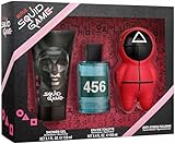 Netflix Squid Game Gift Set - EDT 100ml, Shower Gel 150ml, and Anti-Stress Figurine