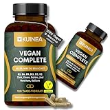 2x 120 Kapseln Vegan Complex - All in one Vitamine I 8-MONATS-VORRAT I Vitamin B12 Vegan+D3+K2+B2+B9+B6 + Zink + Eisen + Selen + Jod + Natrium + Kalium - Supplements
