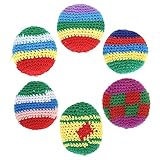 HANABASS 6 Stück Knitted Sandbags Interaktive Sandbeutel für Teambuilding und Outdoor Spiele Farben Zufällig Spaß für Ganze Familie Zufällige Farbe Zufällige Farbe