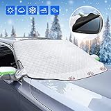 Frontscheibenabdeckung Auto Scheibenabdeckung Windschutzscheibe Abdeckung Magnetische Fixierung Faltbare Abnehmbare Auto Abdeckung für die gegen Schnee, EIS, Frost, Sonne, Staub