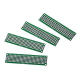 Remingtape 4pcs Double-Side Prototype FR-4-Leiterplattenstreifenplatinen Universal-Leiterplatte 2 * 8cm Groesse