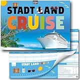 Stadt Land Fluss Kreuzfahrt Geschenk Cruise Lustiges Familienspiel Quiz Urlaub, Reise Der Spielblock A4 mit 24 Kreuzfahrt-Kategorien als Geschenkidee für die Kreuzfahrt - 50 Blatt
