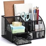 Office World Metall Schreibtisch-Organizer Platzsparender für Büro, Schule und Zimmer - Langlebiger und stylischer Aufbewahrungs-Organizer - Schreibtisch Zubehör