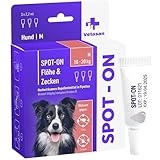 Vetasan Spot-ON für Hunde 10-20kg (M) | gegen Flöhe & Zecken | 3 Monate Schutz | HOCHWIRKSAM | Zeckenmittel für Hunde Zeckenschutz | Hundeflohmittel