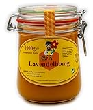 ImkereiBeck® - Echter Imkerhonig im Honigtopf - Honig vom Imker im wiederverwendbarem hochwertigem Bügelglas (Lavendelhonig)