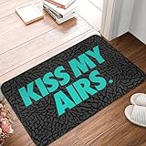 MSHEEFG KISS My AIRS rutschfeste Fußmatte, Bodenmatte, Wasser- Und Ölbeständiger Teppich Für Küche, Eingang, Zuhause, Schlafzimmer, Fußpolstermatten 40 * 60 cm