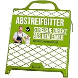 Derendo Abstreifgitter 10 Liter Abstreichgitter für Wandfarbe 29x27cm, Farbgitter Kunststoff Profi Malergitter für herkommliche Farbeimer 1er, 2er und 3er Set (1 Stück)