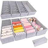 SIMPLE JOY® HEMNES DOUBLE Organizer für ikea HEMNES Doppelkommode; DAS ORIGINAL; passgenau; Stabiler Boden; Schubladen Ordnungssystem für Wickelbedarf, Babykleidung, Socken; 8er Set