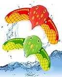 QLEUIFT Teufel Fisch Schwimmbad Spielzeug, Wasserspielzeug Kinder, Pool Spielzeug, Tauchringe für Kinder, Tauchspielzeug, Wasser Spielzeug für Swimmingpool, Unterwasser Glider (2 PCS Rot und Grün)