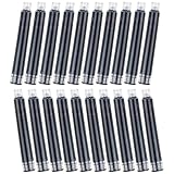 Hemobllo Füllhaltertinte Nachfüllpatronen 120 Stück Schwarz 4 Packungen 3,4mm für Büro und Schule Füllfederhalter Zubehör