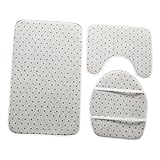 TOPBATHY 1 Satz Panda Badematten Teiliges Waschbares Badezimmerteppich mit Toilettendeckelbezug rutschfest Hochabsorbierend für und im Bad