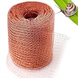 BUCOMTU Kupferband Gegen Schnecken Kupfernetz Schneckenzaun Kupfernetz Geeignet für Verhindern Gartenmaus Nacktschnecken Vögel Schnecken Insekt Schneidbares Kupfergewebe (10M)