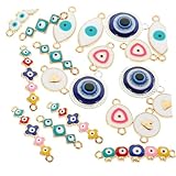 Gogogmee 20Stücke Augen DIY Anhänger für Schmuckherstellung und Armbandcharms Hochwertigem Legierungsmaterial für Kreative Bastelprojekte und