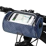 Lixa-da Fahrrad Lenkertasche wasserdichte Fahrradtasche mit Touchscreen PVC-Sichtfenster, Umhängetasche Multifunktionale Fahrradtasche für Fahrräder Vorne Fahrradpackung