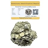 Crystal Heaven Pyrit-Stein-Original-Clusterproben – 40 bis 80 Gramm hochenergetischer, natürlicher Eisen, Pyritstein, Goldrand, Reiki-Kristall, verwendet für erhöhte Willenskraft und Manifestation
