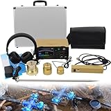 MazmornFly Unterirdischer Wasserleckdetektor, Rohrleitungslecksuchgerät Mit 4 Einstellbaren Frequenzstufen, Tragbarer Wasserleckmonitor Mit Sensor, Wasserlecksuchset