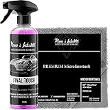 Momo's Industries® Final Touch Premium Lack Schnellversiegelung Wachsspray inkl. Microfasertuch - Auto Glanzbooster - Sprühwachs