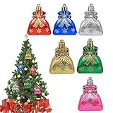 Ecoticfate 2 x hängende Ornamente in Taschenform, Deko-Tasche für Weihnachtsbaum – Weihnachtsbaumkugel-Set, Weihnachtsbaumschmuck, hängende Ornamente, bruchsicher