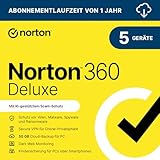 Norton 360 Deluxe 2025 | 5 Geräte | 1 Jahr | Aktivierungscode per Email