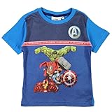 Disney Unisex Kids Children Boy and Girls Avengers T-Shirt, BLAU, 6 Jahre