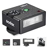 Godox iM30 Mini Blitz, GN15 mit 7 Leistungsstufen, 6500K±200K mit S1/S2 optischer Steuerung für Canon/Sony/Fuji/Nikon/Panasonic/Olympus Kamera Blitz