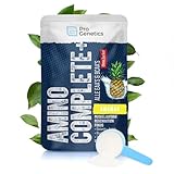 NEU: Hochdosierter Aminosäuren Komplex | Alle EAAs & BCAAs in einem Beutel | 500 g XXL-Pack inkl. Glutamin, Glycin, Taurin & Beta Alanin | Amino Complete Pro Genetics