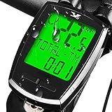 KASTEWILL Wasserdicht Fahrradcomputer Kabellos, Deutsch Fahrradtacho Drahtlos Tachometer Fahrrad LCD Backlight 6 Sprachen Radcomputer Wireless Kilometerzähler für Radsport Realtime Speed Track Distanz