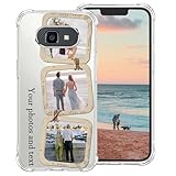 TIANDIMY Personalisierte Handyhülle für Samsung Galaxy S8 Plus,Transparent Silikon Hülle mit Individuelle Text Bildern Case,TPU Stoßfest Cover Personalisiert Schutzhülle -XK3