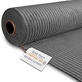 DreamRoots Cord Stoff Meterware Gewicht 380 g/m2 - Polsterstoff Cord Meterware 140 cm breit - Möbelstoff Meterware - Breitcord Meterware Frost Gray