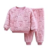 Jogginganzug Kinder Mädchen - Langarm Sweatershirt + Hose Einfarbig Jogginganzug Freizeit Baumwolle Bekleidungssets Mode Buchstaben Druck Kleinkind Mädchen Outfits Mädchen Mode Kleidung 2Pcs Outfits