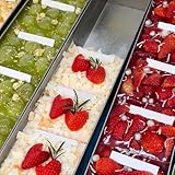 Brotbackform aus Edelstahl, 40 x 10 cm, rechteckige Backform mit abnehmbarem Deckel für Tiramisu und Kuchen, gleichmäßige Wärmeverteilung, 40 x 10 x 6 cm