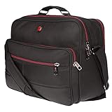 Christian Wippermann Herren Tasche Flugbegleiter Arbeitstasche Bordcase Umhängetasche Schwarz