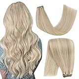 Youngsee Haarverlängerung, Remy-Echthaar, glatt, Güteklasse 7A, 35,6-61 cm, 100 g, Ombre, Ombré-Balayage