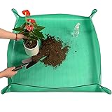 GEN:ZAI Faltbare, wasserdichte Gartenmatte für drinnen oder draußen, schmutzfreies Pflanzpad für einfache Reinigung (66 x 66 cm)