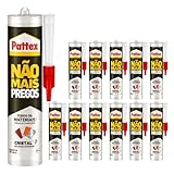 Montagekleber extra stark transparent – Kleben statt Bohren Kristallklar 290g Kartusche | starker Montagekleber für innen & außen | kristallklarer Baukleber ohne Bohren (12 x 290g)