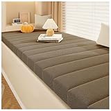 UICMNSI Bankauflage 120x40 Beige/Grün/Rot Waschbar Bankkissen 140x40 100x40 150x50 120x60 Sitzkissen Bank Outdoor Indoor Gartenstuhl, 9cm Dicke, Sitzauflage rutschfeste(7,75x30x5cm)